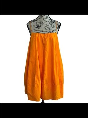 Free People Bright Orange Spaghetti-Style Sundress